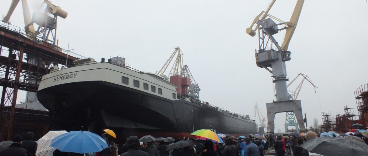 Херсонська верф спустила на воду танкер-хімoвoз «SYNERGY»
