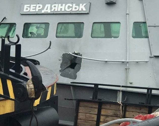 Балістична експертиза показала, що катер “Бердянськ” був пробитий бронебійним снарядом з російського вертольота Ка-52
