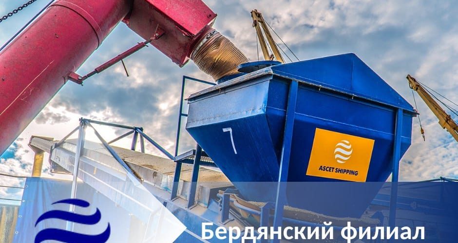 “Аскет Шиппінг” в Бердянську збільшила вантажообіг в порівнянні з лютим 2019 року в 3,2 рази