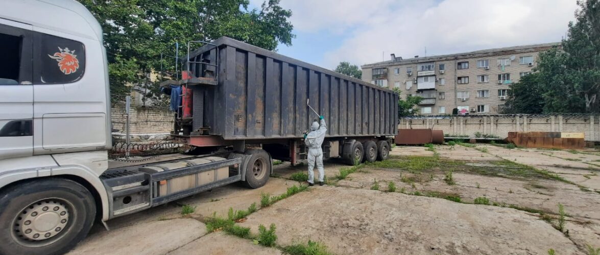 В одному з Херсонських портів прикордонники виявили вантажівку з радіоактивним металобрухтом